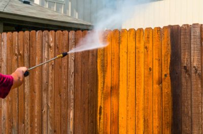 Pressure Washing Wooden Fence Wooden Fence Cleaning